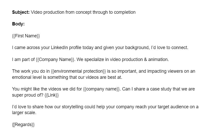 LinkedIn InMail example 5