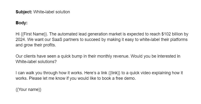 LinkedIn InMail example 7