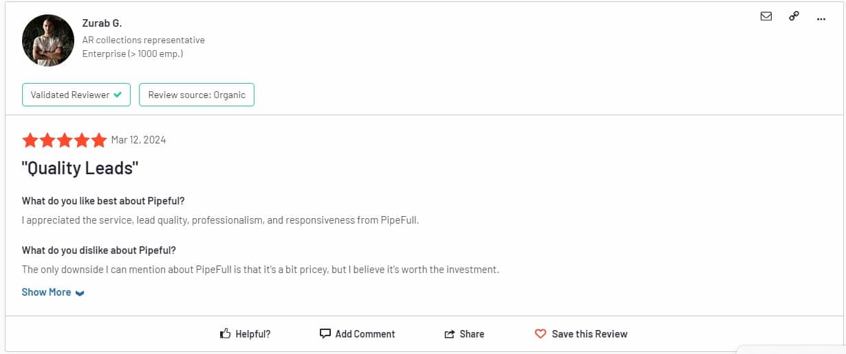 Pipeful review